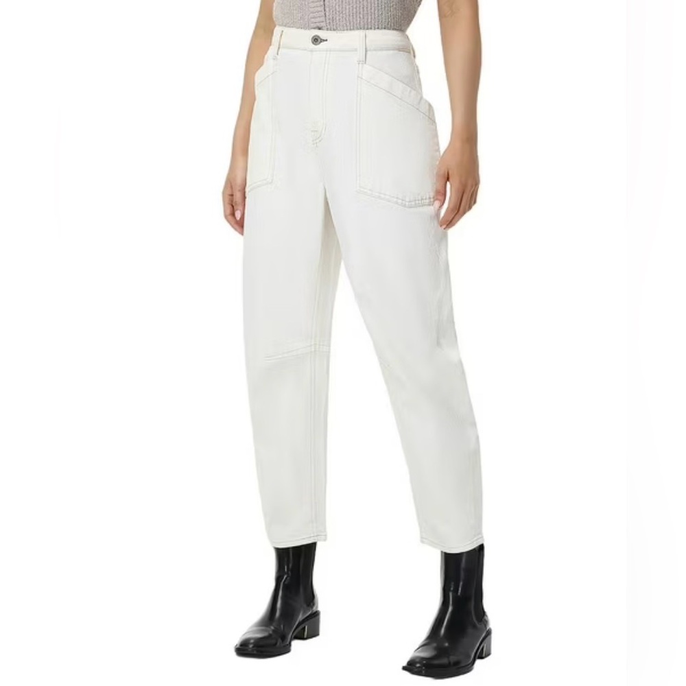 FRYE Barrel Leg Jeans in Bone NWT